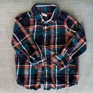 Boys 3T Flannel Plaid Button Down